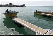 بوشهر| اسکله انگشتی ویژه شناورهای تفریحی در بوشهر نصب شد+تصاویر