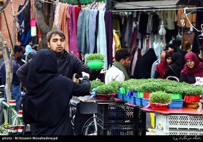 نوروز کی آمد پر ایران کے بازاروں میں گہما گہمی