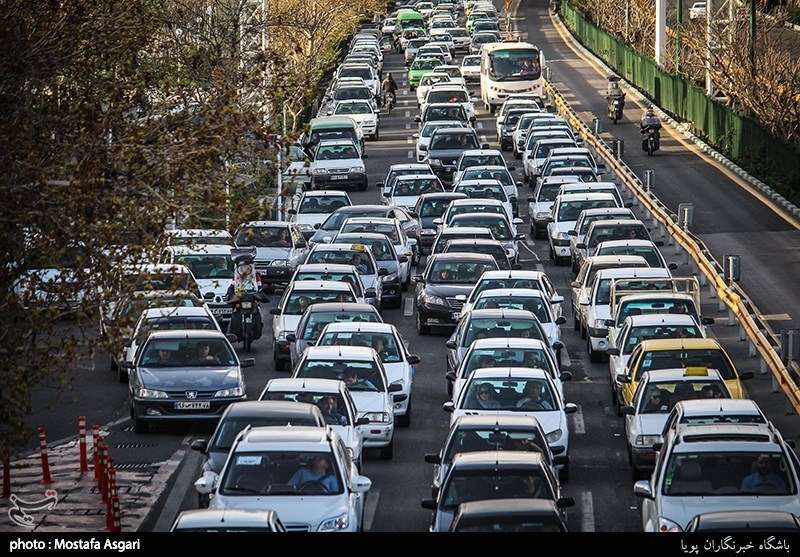 ترافیک صبحگاهی تهران در دومین روز مهر