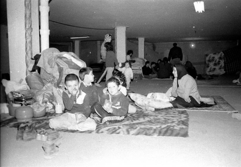 خانواده‌های تهرانی در پناهگاه