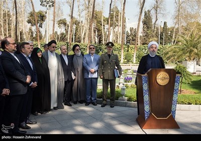 سخنرانی حسن روحانی ، رئیس جمهور در آخرین جلسه هیئت دولت در سال 96
