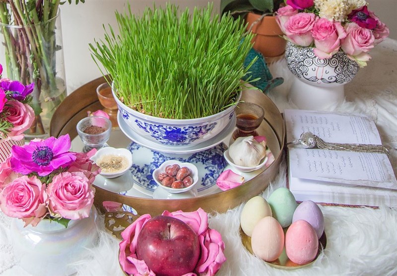 A Traditional Haft Sin Table Celebrating Nowruz