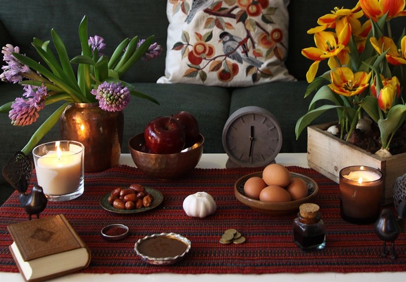 A Traditional Haft Sin Table Celebrating Nowruz