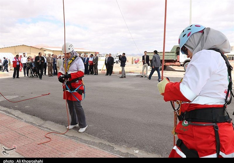 کرمان| برگزاری مانور امداد و نجات هلال احمر به روایت تصویر