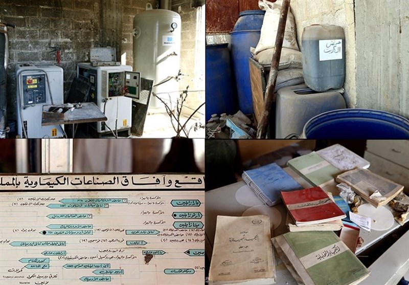 گزارش اختصاصی تسنیم از کارگاه شیمیایی تروریست‌ها در غوطه؛ رد پای عربستان در ساخت سلاح‌های کشتارجمعی+تصاویر