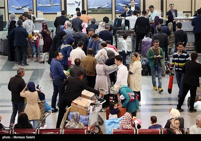 مسافران نوروزی در فرودگاه اصفهان