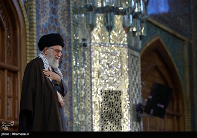 حرم الرضا؛ امام خامنہ ای کے خطاب کی تصویری جھلکیاں