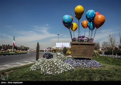 نصب المانهای نوروزی در مشهد