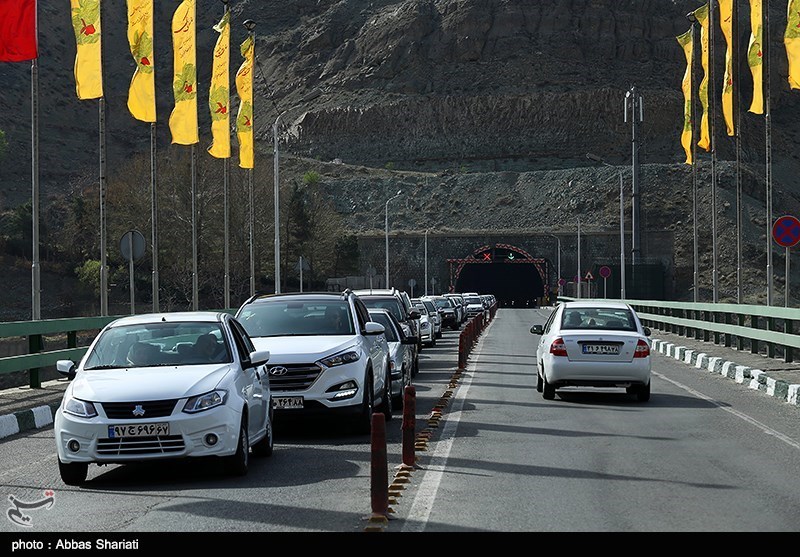 ترافیک روان چالوس، هراز و فیروزکوه در صبح روز طبیعت