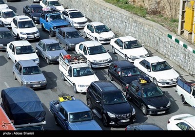 ترافیک سنگین جاده کرج به چالوس