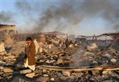 نجات شیرخواره یمنی از زیر آوار بمباران پس از 3 روز+عکس