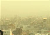 خیزش گرد‌وخاک و آلودگی هوا استان قزوین را فرامی‌گیرد