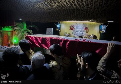 مراسم وداع با پیکر پاسدار شهید محمد امرایی