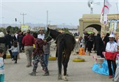 خراسان‌جنوبی| استقبال مسافران نوروزی از دهکده گردشگری خوسف به‌روایت تصویر