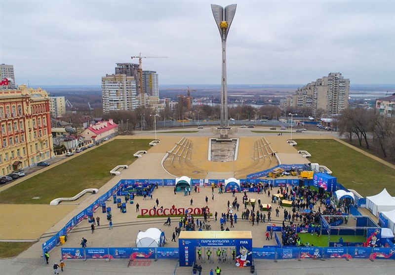 افتتاح پارک فوتبال جام جهانی 2018 در روستوف