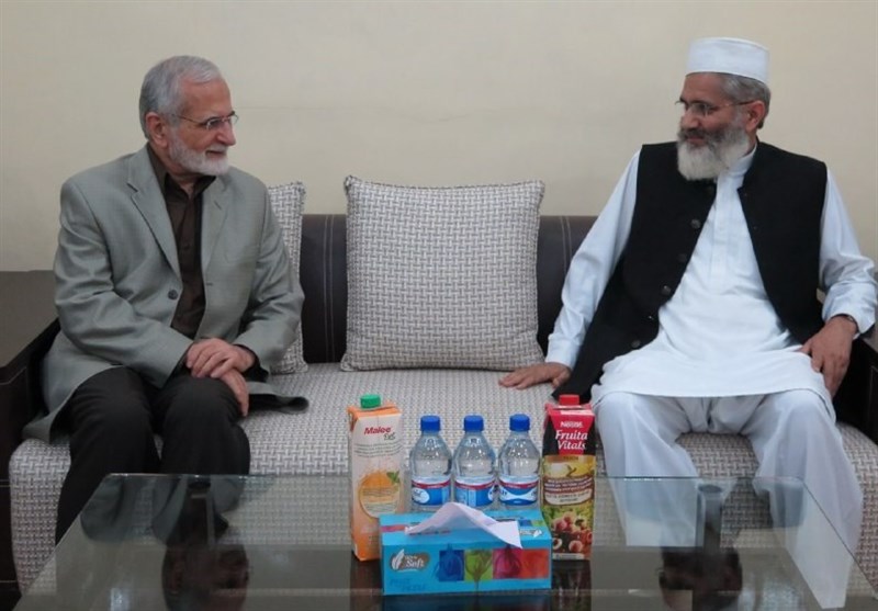 دیدار خرازی با رئیس جمعیت اسلامی پاکستان