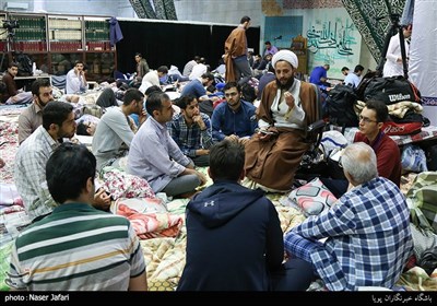 مراسم معنوی اعتکاف - مسجد دانشگاه تهران