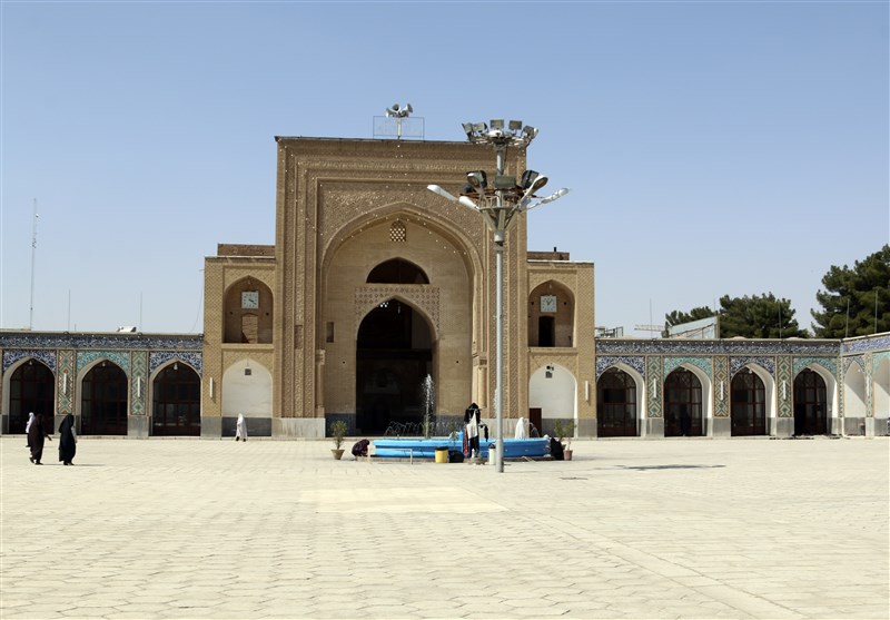 کرمان| گنبد مسجد تاریخی امام کرمان مرمت می‌شود