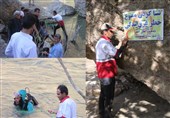 لرستان| جست‌وجو برای یافتن جوان غرق شده در رودخانه سیمره ادامه دارد+ عکس