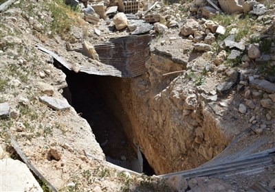 تصاویر اختصاصی تسنیم از شبکه تونل‌ها و انبار تسلیحات تروریست‌ها در غوطه