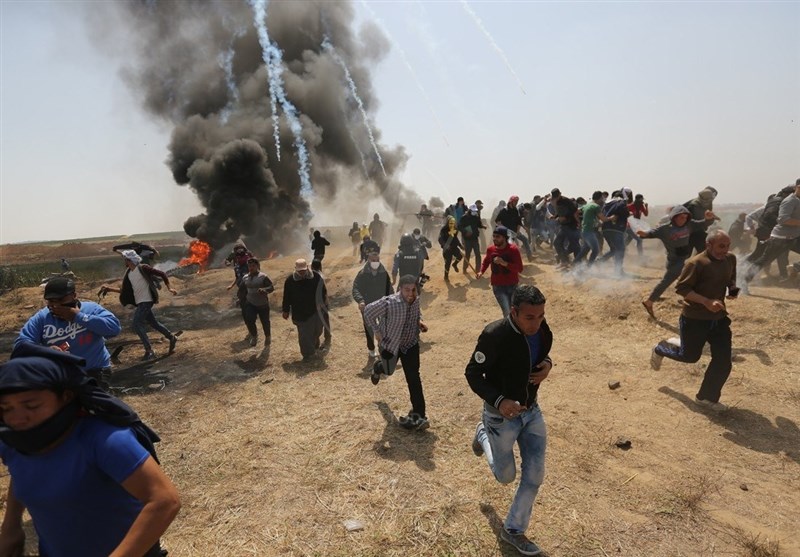 تحولات فلسطین|زخمی شدن 112 فلسطینی در حمله نظامیان صهیونیست به شرق خان‌یونس
