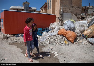 آلودگی محیط اطراف اسکان موقت زلزله زدگان سرپل ذهاب