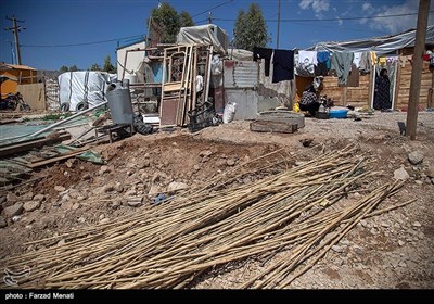 آلودگی محیط اطراف اسکان موقت زلزله زدگان سرپل ذهاب