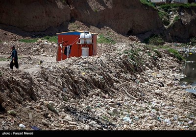 آلودگی محیط اطراف اسکان موقت زلزله زدگان سرپل ذهاب