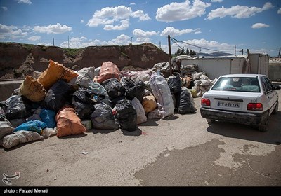 آلودگی محیط اطراف اسکان موقت زلزله زدگان سرپل ذهاب