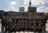 مشهد|تیم ملی فوتبال نوجوانان ایران به حرم مطهر رضوی مشرف شدند