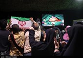 وداع با پیکر شهدای ایرانی حمله هوایی اسرائیل به پایگاه هوایی T4 در استان حمص سوریه در معراج شهدا