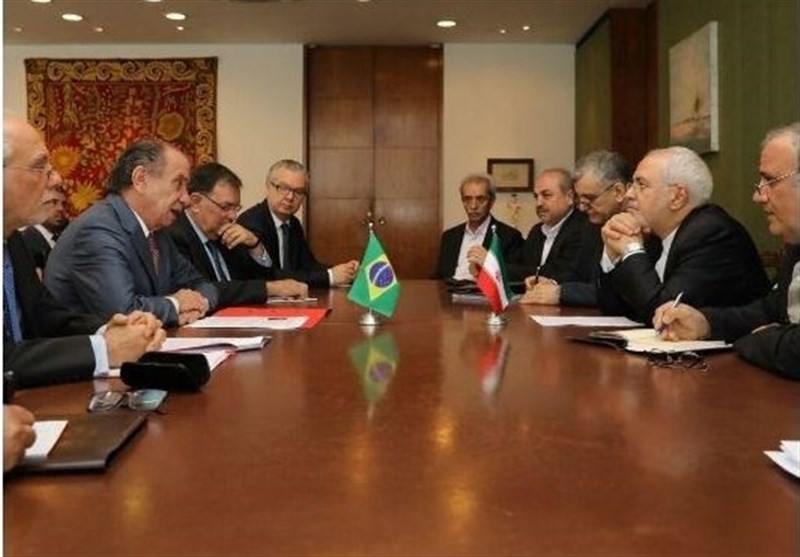 دیدار ظریف با وزیر خارجه برزیل و گفت‌وگو درباره استفاده ایران از پیمان مرکوسور