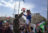 گزارش تسنیم از سوریه|شادی مردم حلب از آزادسازی غوطه شرقی+تصاویر