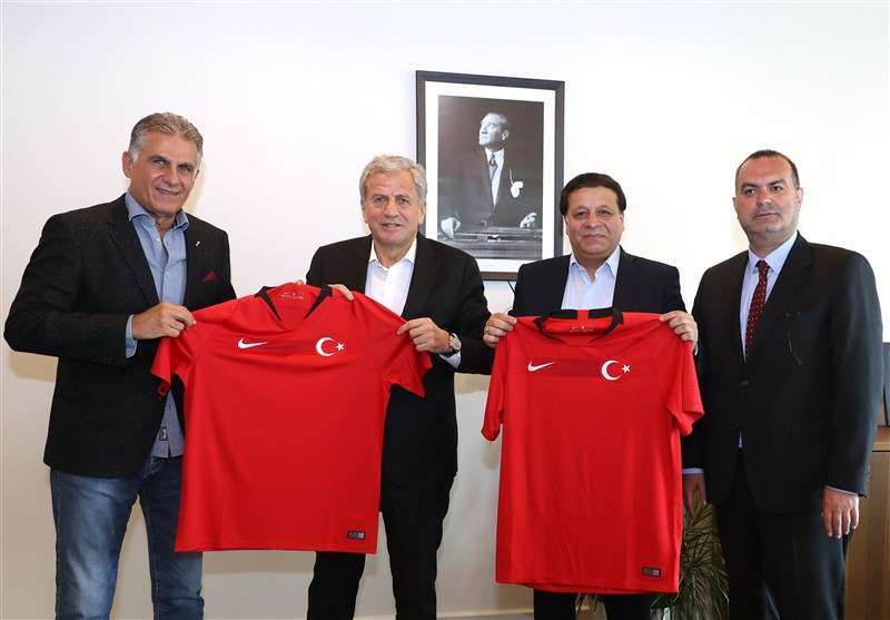 دیدار مسئولان فوتبال ایران و ترکیه در سفر ساکت و کی‌روش به استانبول + تصاویر