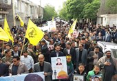 مشهد|پیکر مطهر 3 شهید مدافع حرم تشییع شد
