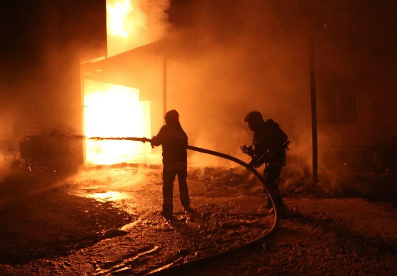 آتش سوزی یک واحد تولیدی در شهرستان ابهر مهار شد