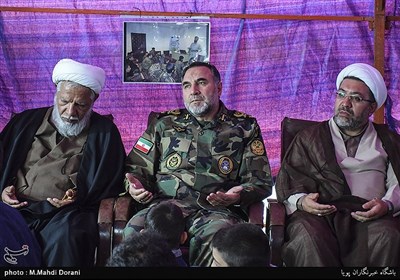  امیر کیومرث حیدری فرمانده نزاجا در مراسم دومین سالگرد شهادت اولین شهید مدافع حرم ارتش محسن قوطاسلو