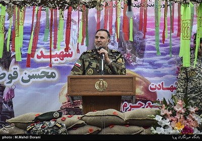 سخنرانی امیر کیومرث حیدری فرمانده نزاجا در مراسم دومین سالگرد شهادت اولین شهید مدافع حرم ارتش محسن قوطاسلو