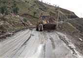 لرستان|محور "شیرز" کوهدشت ریزشبرداری شد