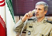 وزیر الدفاع الایرانی یجری محادثة هاتفیّة مع نظیره السّوری