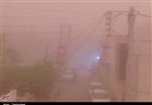 یزد| ریزگردها و گرد و غبار نفس یزد را به شماره انداخت+تصاویر