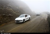 ترافیک سنگین در آزادراه قزوین-کرج/ مه‌گرفتگی جاده‌های 4 استان