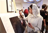 بهاره کیان‌افشار در افتتاحیه نمایشگاه عکس «زن‌ماندگی»
