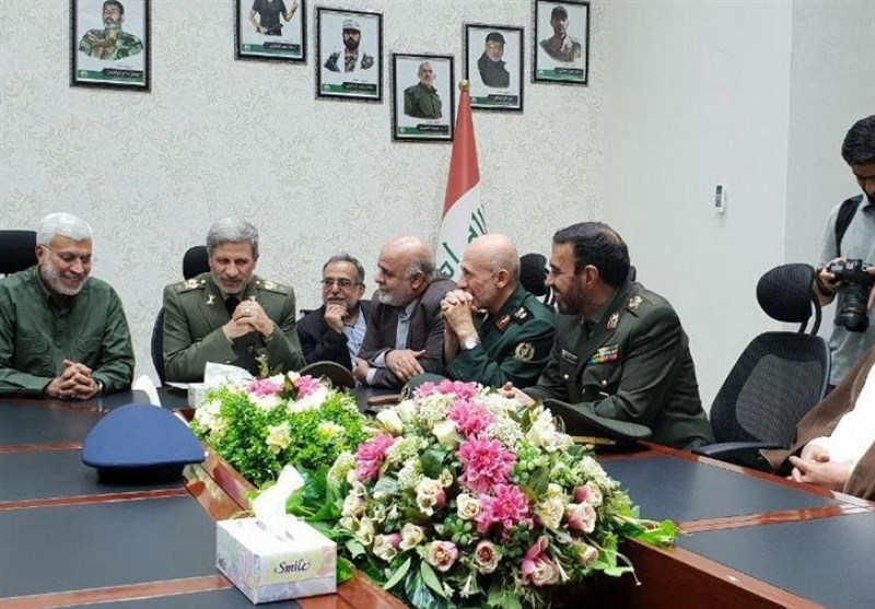 وزیر الدّفاع الإیرانی یلتقی قائد الحشد الشّعبی العراقی