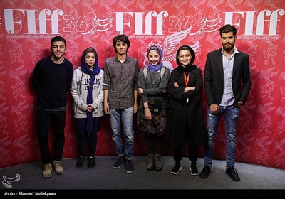 بازیگران جوان فیلم درساژ در اولین روز سی‌وششمین جشنواره جهانی فیلم فجر