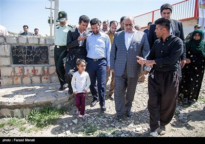 بازدید محمدجواد آذری جهرمی وزیر ارتباطات و فناوری از مناطق زلزله زده کرمانشاه