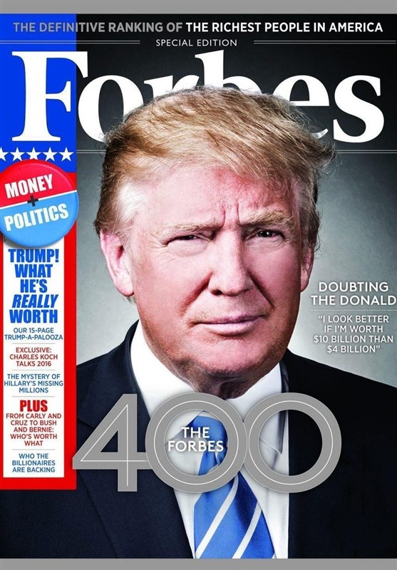 ترامپ برای قرار گرفتن در فهرست 400 ثروتمند آمریکا به فوربس دروغ گفت