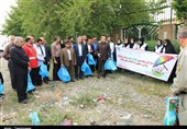 تهران|پاکسازی نمادین بلوار خبرنگار شهریار به مناسبت روز زمین پاک+تصاویر