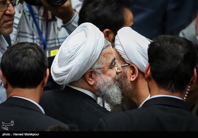 حجت‌الاسلام حسن روحانی رئیس جمهور در نشست مشترک قوای سه‌گانه