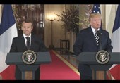 ترامپ: با فرانسه برای جلوگیری از توسعه تسلیحات هسته‌ای همکاری می‌کنیم